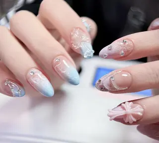 ネイル By moonネイル 🌷ワンホン/韓国風のネイルデザイン