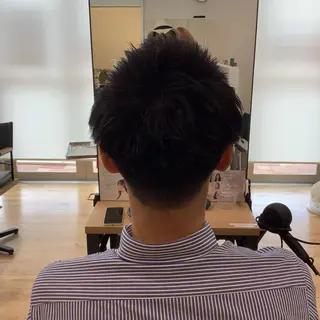 ショート メンズ 髪質改善縮毛矯正 美容師✂️山崎竜二のヘアスタイル