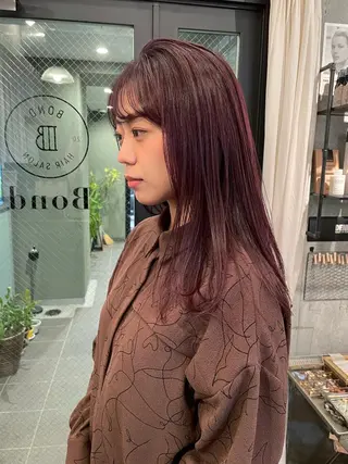 セミロング カラー HIROKI ”博多 /ボブのヘアスタイル