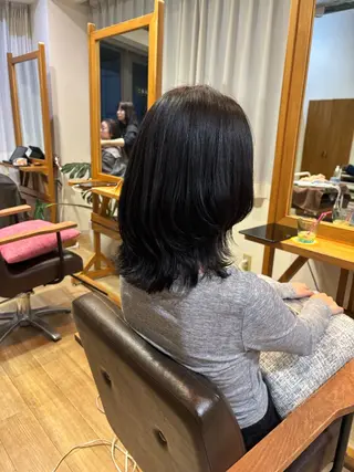セミロング カラー RINNO🌷透明感 カラー/髪質改善のヘアスタイル