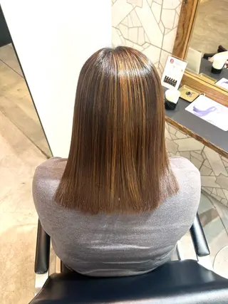 ショート カラー ✨傷ませないカラー ✨髪質改善✨レオンのヘアスタイル