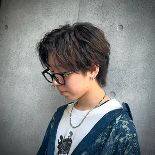 メンズ アニメデザイン美容師 ブリーチカラー/僚汰のヘアスタイル
