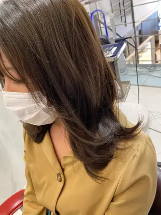 セミロング カラー 💜髪質改善美髪💜 星野清光のヘアスタイル