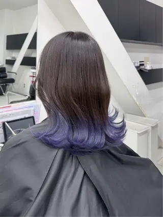 ミディアム カラー 無料カラーモデル募集 ALIVE髙橋賢世のヘアスタイル