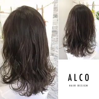 ミディアム カラー ヘアアレンジ ワタイショウタ 髪質改善✨眉毛サロンのヘアスタイル