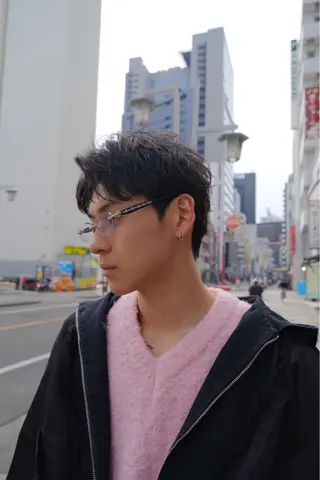 ショート パーマ メンズ 筋肉美容師 TETSUのヘアスタイル