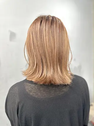 ロング カラー レイヤーカット 赤み消し　店長/大和のヘアスタイル