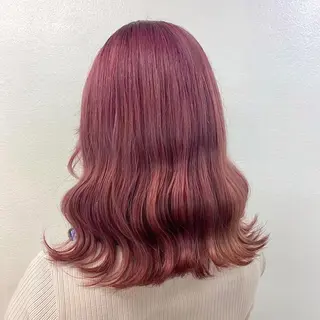 ミディアム パーマ ヘアアレンジ 💕上野美容師☁ ブリーチ💖サワのヘアスタイル