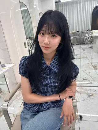 ロング カラー 小林 拳人のヘアスタイル