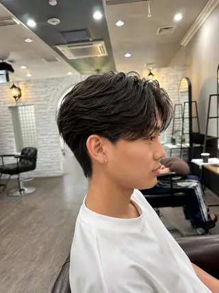 ショート パーマ メンズ 🌿ガクト 🌿艶髪透明感のヘアスタイル