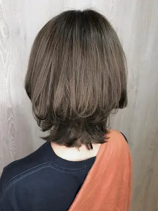 ミディアム カラー 髪質改善×METEO 店長 貞松直也のヘアスタイル