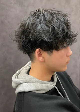 パーマ メンズ 中山 柊佑のヘアスタイル
