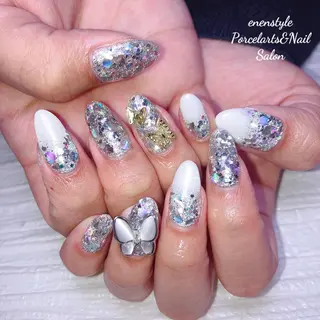 ミディアム ネイル 🐾enen style 🐾のネイルデザイン