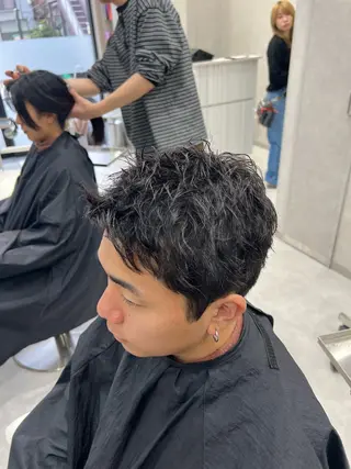 パーマ メンズ SENA 再現性 パーマと縮毛矯正のヘアスタイル