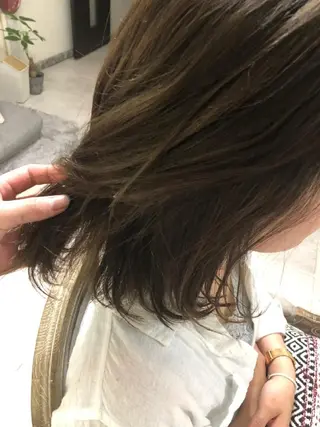 カラー ヘアアレンジ ミディアム See by merのマツエク・マツパデザイン
