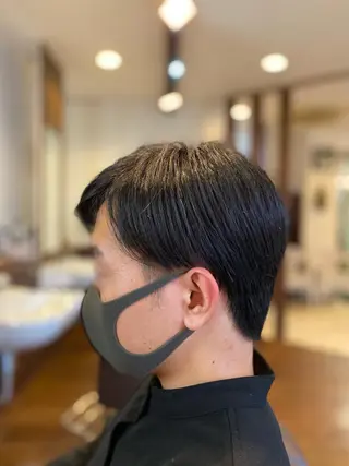 ミディアム メンズ 元住吉プランツヘアー ☘️まるやま☘️のヘアスタイル