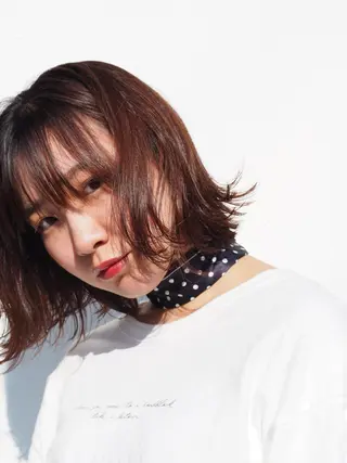 ミディアム ナチュラル透明感🌱 小山美樹子のヘアスタイル