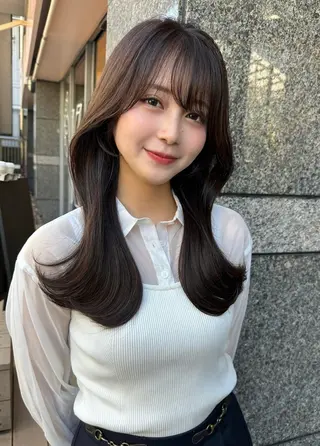 ロング MOMOHA/ 🍑レイヤーカットのヘアスタイル