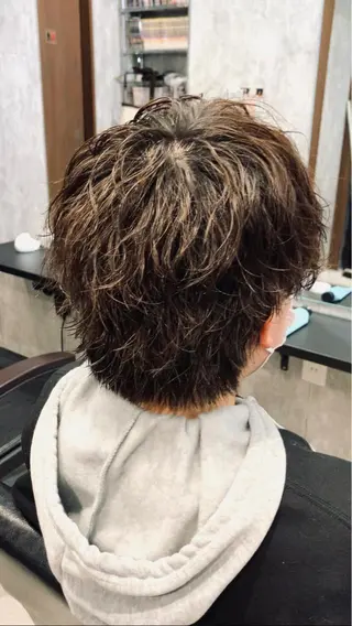 ショート パーマ メンズ メンズ支持数No.1 👑リュウ👑のヘアスタイル