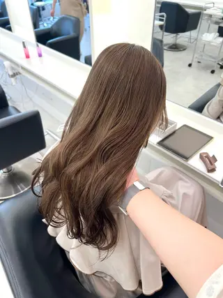 ロング カラー NANO/ ブリーチ×レイヤーのヘアスタイル