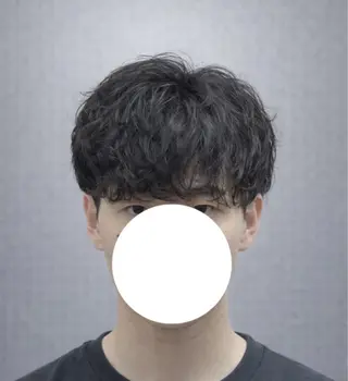 ミディアム パーマ DIECE渋谷 渡邉 凜【メンズ特化】のヘアスタイル