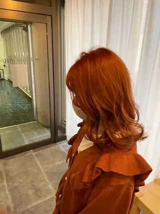ミディアム カラー Cecil hair なんば店のヘアスタイル
