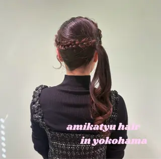 ヘアアレンジ 🎼デザインカラー ヘアメ たま🎀のヘアスタイル
