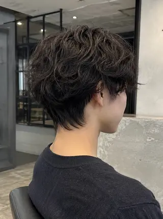 パーマ メンズ 銀座ボブカラーパーマ ボブパーマみさきのヘアスタイル