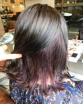 ミディアム カラー パーマ ヘアアレンジ 🫧代表/新宿駅近/ 限定価格🫧田辺貴裕のヘアスタイル