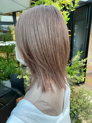 ミディアム カラー クドウレイ fifth神南のヘアスタイル