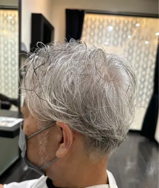 メンズ ナチュラルヘア 神田一瑳のヘアスタイル