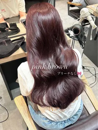 セミロング 表参道/ピンク♡ 盛れる顔周り♡amiのヘアスタイル