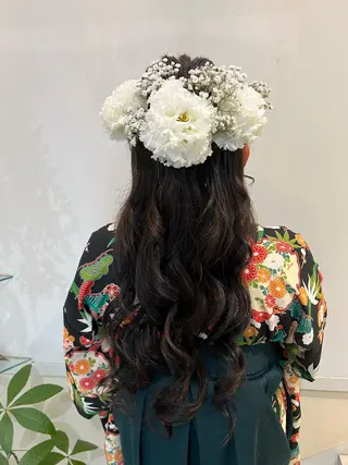 ヘアアレンジ ブリーチしない暖色 カラー🥀杉 優菜のヘアスタイル