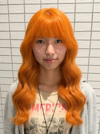 ロング カラー 色落ちまで盛れる 💟まなみのヘアスタイル