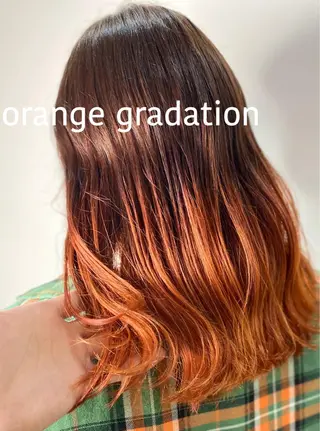 セミロング レイヤーカット 赤み消し　店長/大和のヘアスタイル