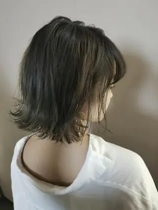ミディアム Ash 店長 山下達也のヘアスタイル