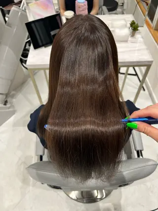 ミディアム 今話題の艶髪矯正 美艶カラー/FUKAのヘアスタイル