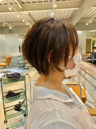 ショート カラー ハイトーン×似合わせ 🌱中川慎之介のヘアスタイル
