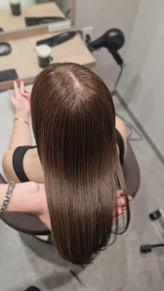 ミディアム カラー 【垢抜けカラー/ 縮毛矯正】Taikiのヘアスタイル