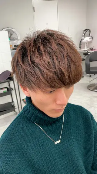 ミディアム カラー パーマ ヘアアレンジ メンズ キッズ メンズ特化美容師 aiの眉毛・アイブロウイメージ