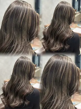 ショート カラー ハイライト/ブラウン カラー🇺🇸/ワカのヘアスタイル