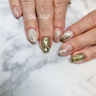 ネイル モチの良さ◉ フィルインネイル♡のネイルデザイン