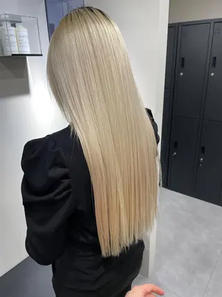 ロング カラー ボブ/レイヤーカット 縮毛矯正/コウキ新宿のヘアスタイル