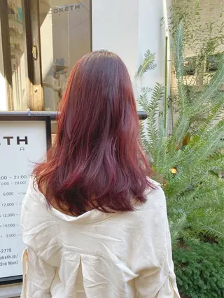 セミロング カラー パーマ ヘアアレンジ ✨ハイクオリティ✨ 山本香也のヘアスタイル