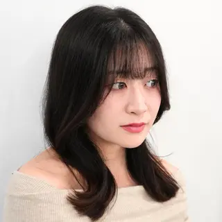 セミロング カラー Endearing 銀座/レイヤーカットのヘアスタイル