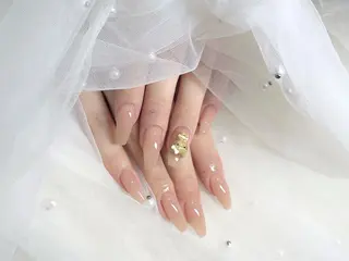 ネイル ワンホン韓国ちゅるん ネイル✨🎀AMIのネイルデザイン