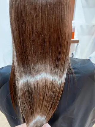 ロング カラー 縮毛矯正/ワンカラー モデル募集🫧田村のヘアスタイル