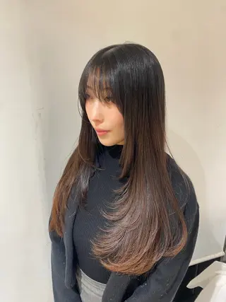 ロング カットモデル 🦋‪熊田 史織のヘアスタイル