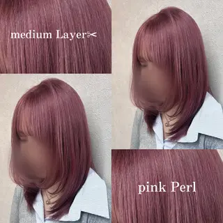 ミディアム レイヤー×透明感🫧 髪質改善🪞春菜💎のヘアスタイル