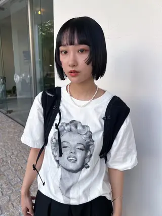 ミディアム kotoko 透け感カラーのヘアスタイル